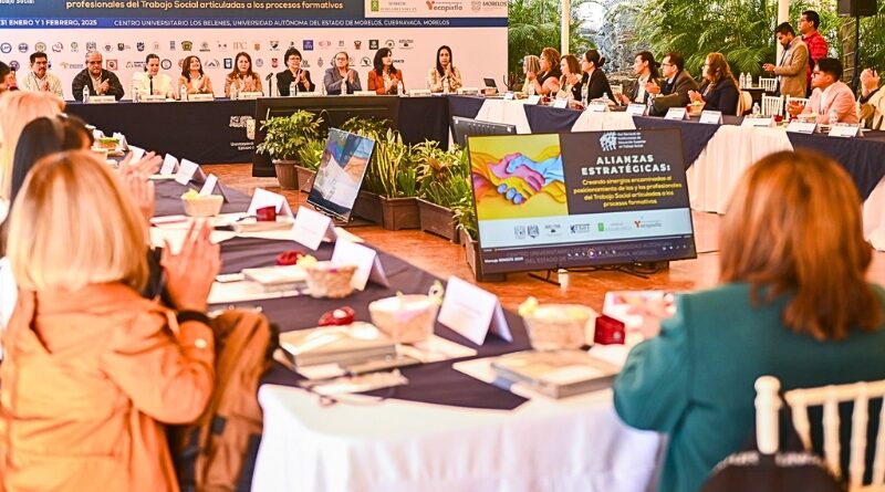 La gobernadora de Morelos, Margarita González Saravia, inauguró la reunión anual de la Red Nacional de Instituciones de Educación Superior en Trabajo Social