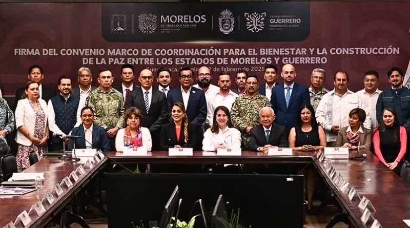 Gobiernos de Morelos y Guerrero firman convenio para fortalecer la seguridad y el desarrollo económico en las zonas limítrofes, promoviendo el bienestar social.