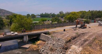 La modernización del puente sobre la carretera Jojutla–Hornos–Chinameca mejorará la movilidad y prevendrá inundaciones con una estructura más elevada y segura