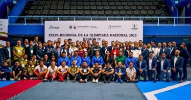 Cerca de 40 atletas de Morelos compitieron en combate y formas en el gimnasio Juan de la Barrera en busca de su pase a la Olimpiada Nacional.