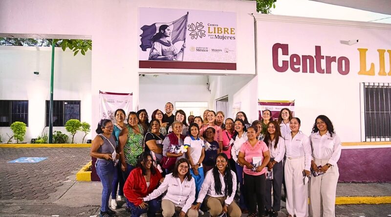 Claudia Sheinbaum y Margarita González Saravia inauguran en Temixco un espacio pionero de apoyo jurídico y psicológico para las mujeres en situación de violencia.